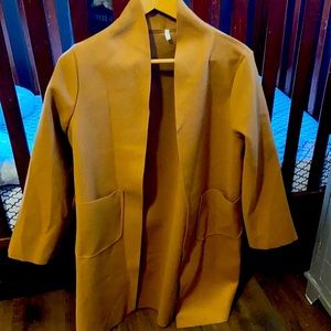 cardigan/coat size small color brown or like a ginger